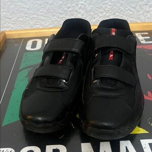 Prada Men's Black Velcro Sneakers